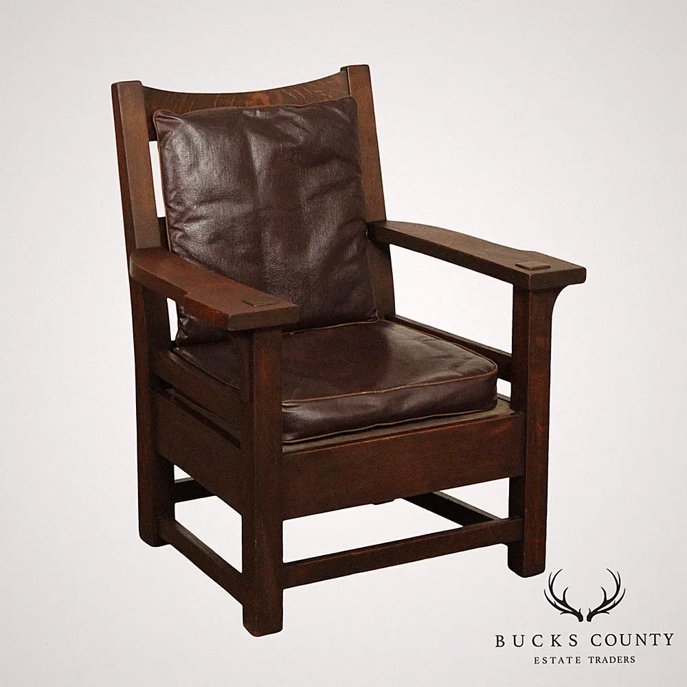 Antique Mission Oak Lounge Chair