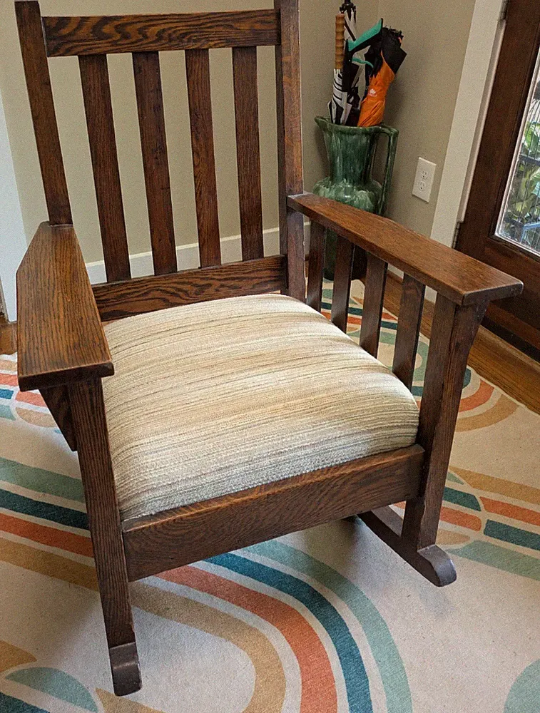 Mission-style Oak Rocking Chair