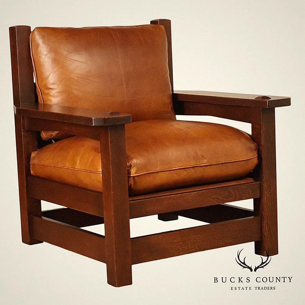 Stickley Mission Collection Oak Eastwood Lounge Chair